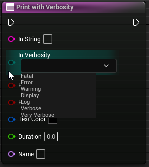 Print with Verbosity with expanded enum